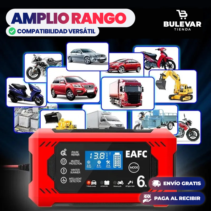 CARGADOR DE EMERGENCIA DE BATERÍA DE CARRO