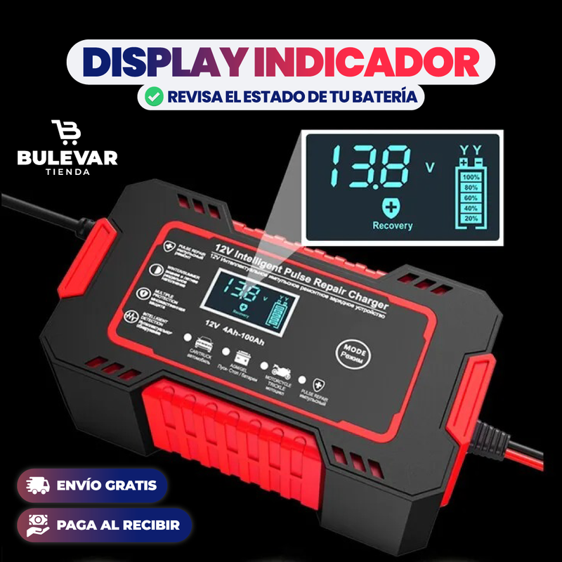 CARGADOR DE EMERGENCIA DE BATERÍA DE CARRO