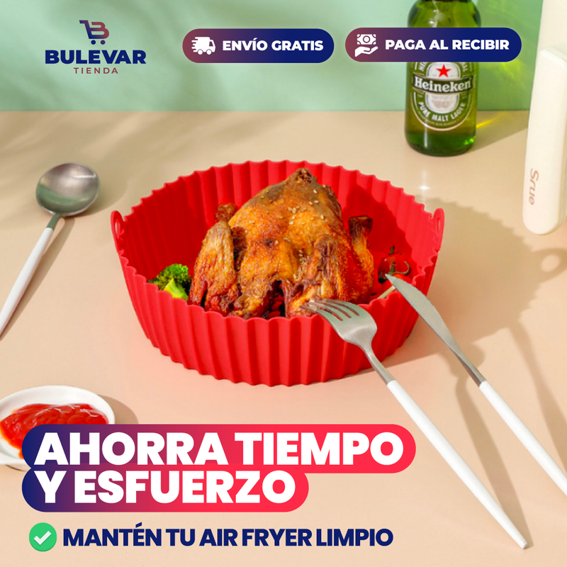 PACK DE 6 CANASTAS DE SILICONA PARA AIR FRYER