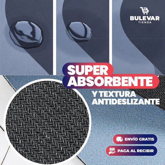 ALFOMBRA DE BAÑO ANTIDESLIZANTE SÚPER ABSORBENTE