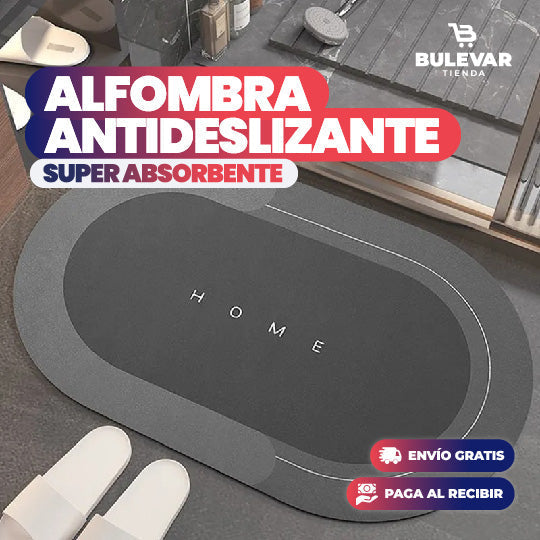 ALFOMBRA DE BAÑO ANTIDESLIZANTE SÚPER ABSORBENTE