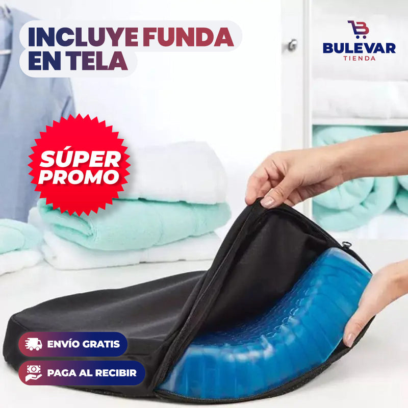 COJÍN DE GEL PARA ASIENTO ERGONÓMICO